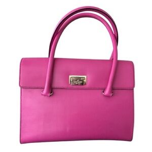 KATE SPADE leather purse,structured, Harwood Place Sinclair,  Snapdragon Pink